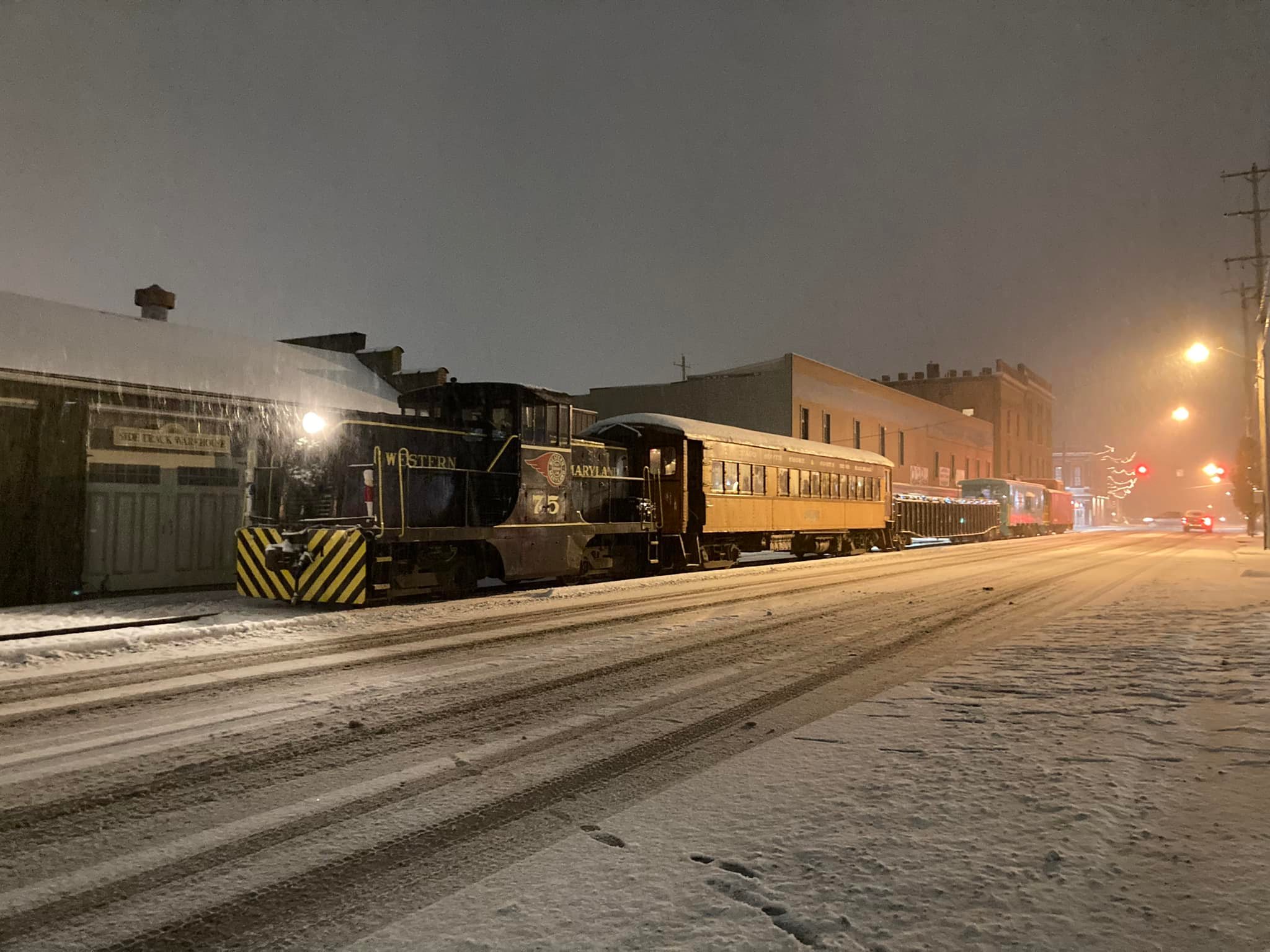 Santa Train in downtown Tecumseh