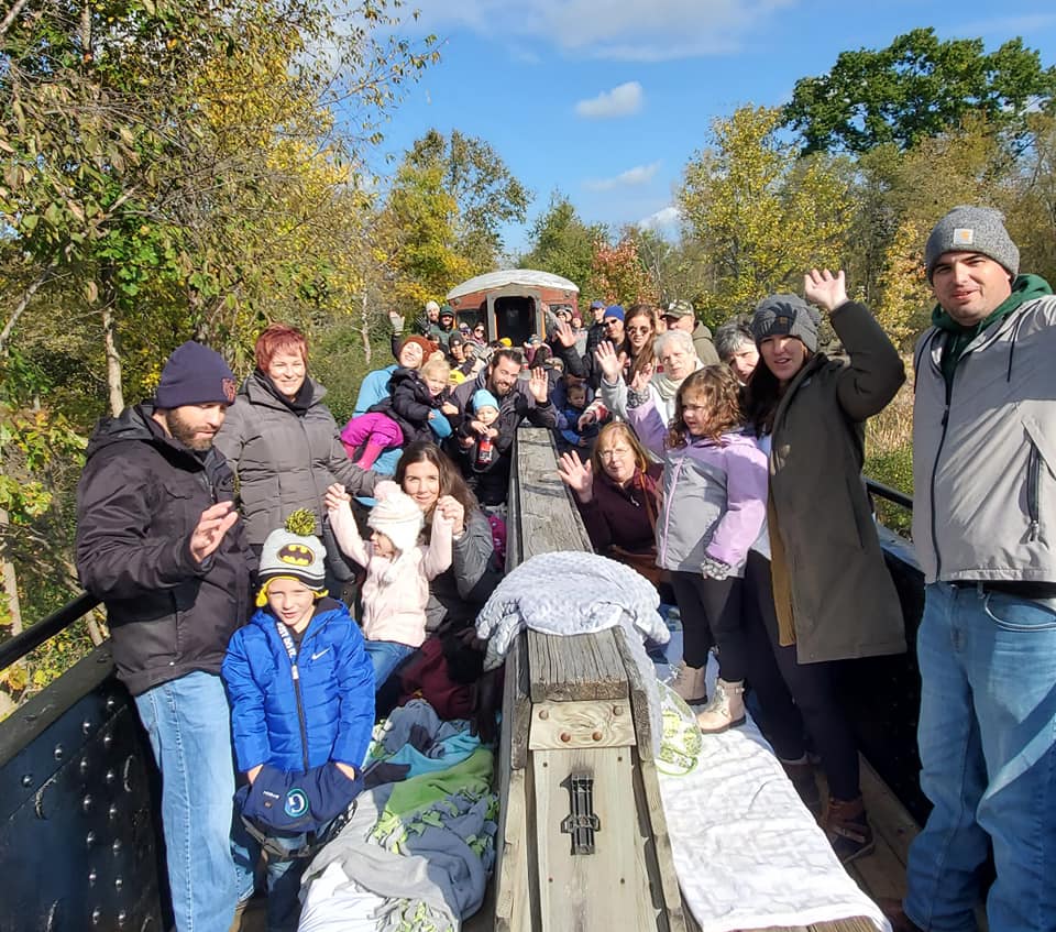 Passengers enjoying the ride